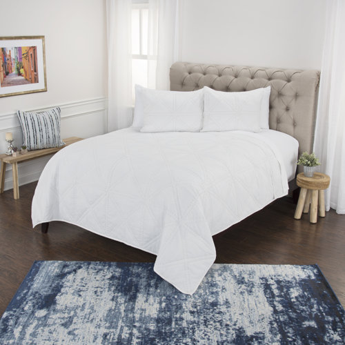 Fenton 100 Cotton Reversible Modern & Contemporary Quilt Set & Reviews